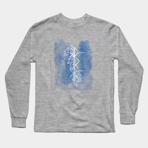 Spiritual warrior rune Long Sleeve T-Shirt by ValhallaDesigns